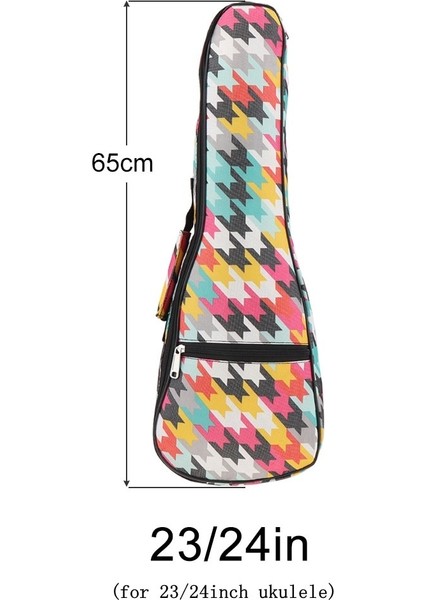 2-23 Inç Stili Yazın Inç Taşınabilir Ukulele Çanta 3 Tip Dayanıklı Sünger Yumuşak Kılıf Gig Ukulele Mini Gitar Su Geçirmez Sırt Çantası (Yurt Dışından)