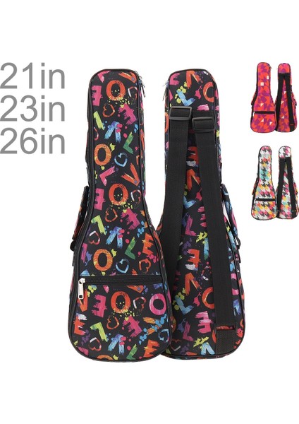 2-23 Inç Stili Yazın Inç Taşınabilir Ukulele Çanta 3 Tip Dayanıklı Sünger Yumuşak Kılıf Gig Ukulele Mini Gitar Su Geçirmez Sırt Çantası (Yurt Dışından) modelleri