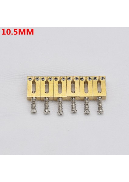 10.5mm Nı 6 Parça Stili 1 Takım (Adet) Elektro Gitar Köprü Pirinç Eyer St Elektro Gitar Parçaları Kr( ) (Yurt Dışından)