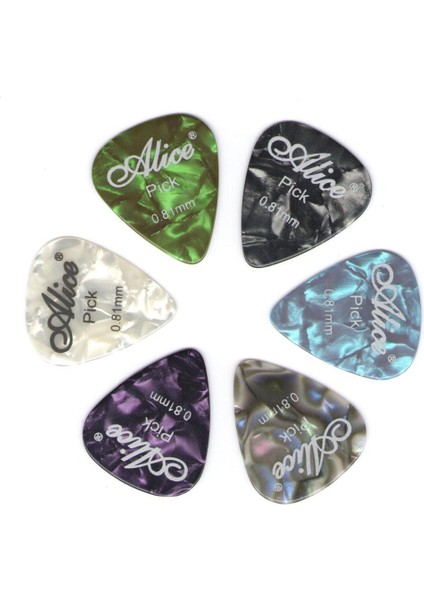 1,50 mm Stili 6 Adet Alice Selüloit Gitar Seçtikleri Arabulucu Kalınlık Renk Rastgele (Yurt Dışından) indirimleri