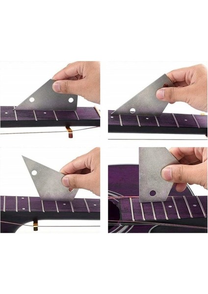 Çok Stil 0.96MM Gitar Perde Taçlama Dosya Tesviye Aracı Taşlama Koruyucular Onarım Parçası Seti Gitar Onarım Aracı Aksesuarları (Yurt Dışından) modelleri