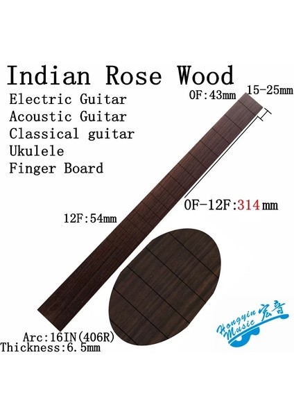 Ölçek UZUNLUĞU648MM20F Stili Bir Sınıf Hint Gülağacı Elektrik Akustik Klasik Gitar Parmak Kurulu Akor Uzunluğu Gitar Malzemesi Aksesuarları Yapma (Yurt Dışından)
