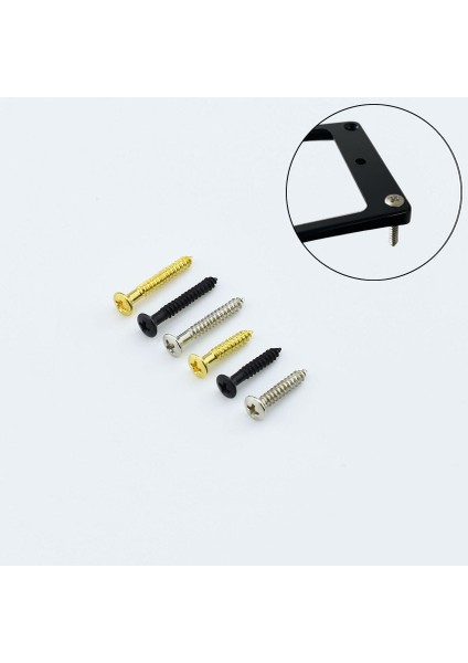 Siyah 4L4S Stili 【kore'de Üretildi】 8 Parça Humbucker Pikap Montaj Çerçevesi Eelektrik Gitar Için Vida Halka Vidaları (Yurt Dışından) modelleri