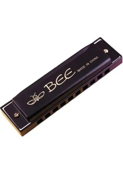 Siyah Stil Sıcak METAL10 Delik Polifoni 3 Renk Yüksek Li Armonika Enstrüman Gaita Ağız Organı Armonica Diatonica Mondharmonica (Yurt Dışından)