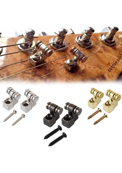 Altın Tarzı Yeni Elektro Gitar Krom Silindir Dize Ağaçları Vida Dizeleri ile Tutucu Montaj Ağacı Kılavuzu Yaylı Enstrümanlar Aksesuarları (Yurt Dışından) modelleri