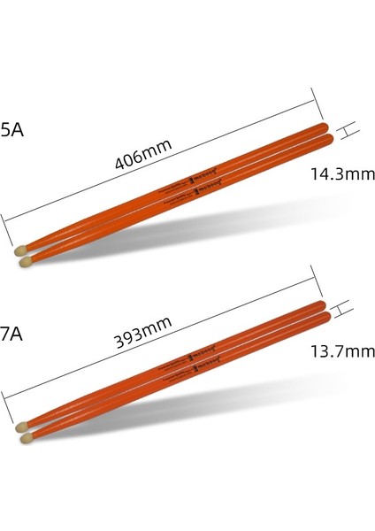 Kırmızı 7A Tarzı 1 Çift 5A 7A Hafif Kaymaz Profesyonel Davul Vurmalı Enstrümanlar Aksesuarları (Yurt Dışından) fiyatları
