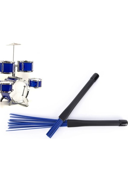 M Blackblue Jazz Davul Fırçalar Geri Çekilebilir Davul Çubuk (Yurt Dışından)