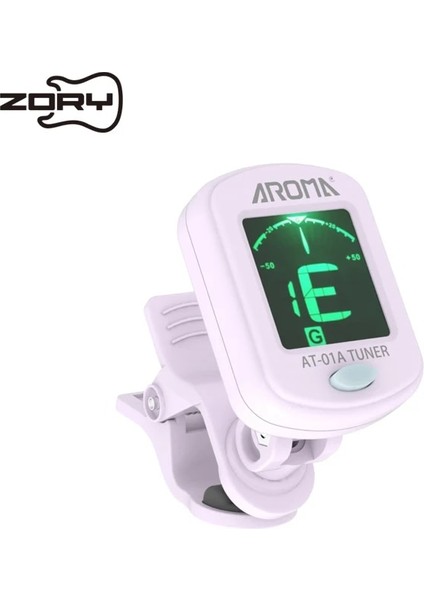 Mor Tarzı Aroma Renkli AT-01A Gitar Tuner Dönebilen Klipsli Tuner LCD Ekran Için Akustik Gitar Bas Ukulele Gitar Aksesuarları (Yurt Dışından)