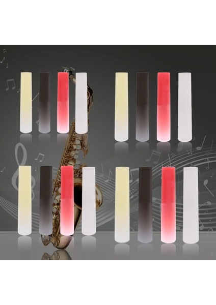 Beyaz Soprano Stili Reçine Plastik Saksafon Saksafon Kamış Nefesli Enstrüman Parçaları Aksesuarları Klarnetsoprano Alto Tenor Saksafon Beyaz Siyah (Yurt Dışından) modelleri