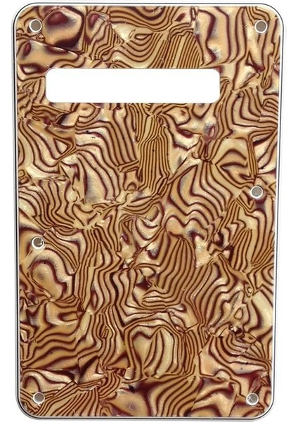 4ply Altın Inci Stili Pleroo Özel Gitar Parçaları - Abd Için Strat Gitar Tremolo Kapak Strat Arka Plakası Gitar Pickguard Çizik Plakası (Yurt Dışından) fırsatları