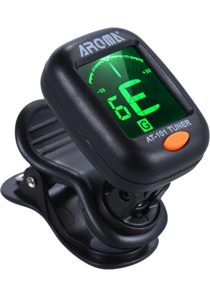 AT-01A Stili Aroma AT-01A Gitar Tuner Katlanabilir Dönebilen Klipsli Tuner Bas Ukulele Kromatik Gitar Aksesuarları Için Yüksek Hassasiyet (Yurt Dışından)