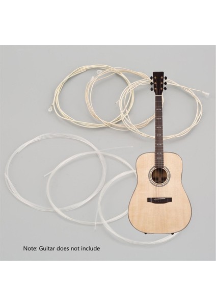 Klasik Gitar Tınıları Için 6 Naylon Tel Tatlıdır Güzel ve Saf Iyi Parlatılmış Yüzey Ahşap Gitar (Yurt Dışından)