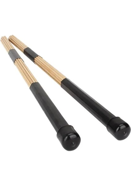 1 Çift cm Yüksek Li Bambu Siyah Davul Caz Davul Fırçaları Davul Çubukları Bambu Siyah Müzik Aletleri Aksesuarları (Yurt Dışından)