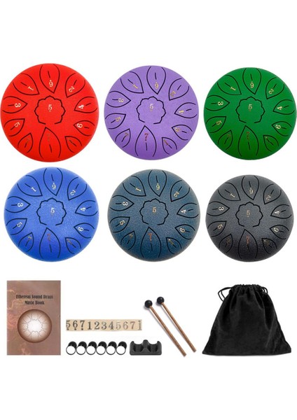 Beyaz 8 Ayar Stili Une Dil Davul Perküsyon Enstrüman Çelik Dil Yeni Başlayanlar Için Davul Akordu El Davul Çubukları Taşıma Çantası (Yurt Dışından) fiyatları