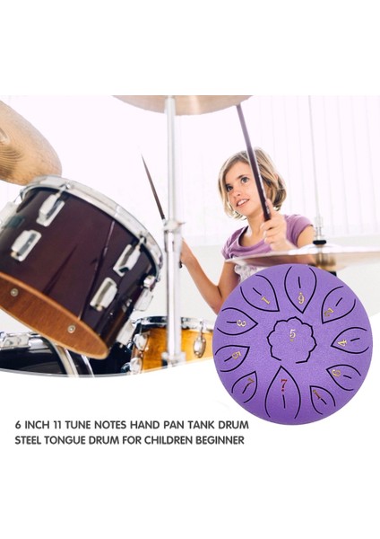 Beyaz 8 Ayar Stili Une Dil Davul Perküsyon Enstrüman Çelik Dil Yeni Başlayanlar Için Davul Akordu El Davul Çubukları Taşıma Çantası (Yurt Dışından) fırsatları