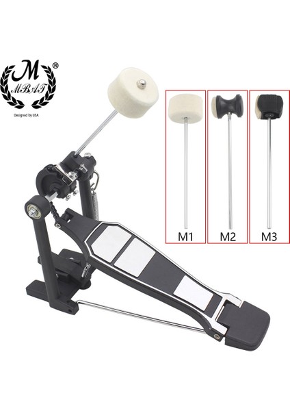 M1 Stili M Mbat Davul Pedalı Çırpıcı Çekiç Davul Seti Için Değiştirme Kiti Aksesuar Paslanmaz Çelik Mil Keçe Pedalı Çırpıcı Kafa (Yurt Dışından) fiyatları