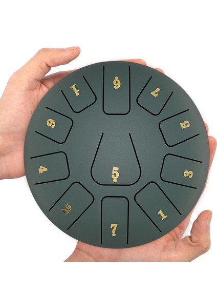 6 Inç Yeşil Stil Ethereal Ritim 11 Ayar Dil Davul El Davul Drumsticks ile Etiket Saklama Çantası Perküsyon Enstrüman Için (Yurt Dışından) fiyatları