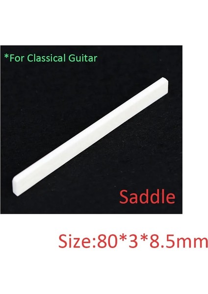 Eyer 80X3X8.5MM Stili 1 Adet Gitar Eyer Somunu Değiştirme Bej Buffalo Kemik Köprü Eyer Somunu Oluklu Gitar Parçaları Aksesuarları (Yurt Dışından)
