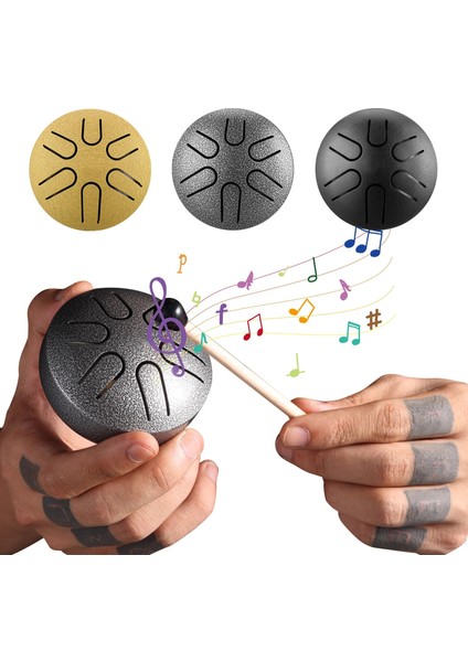 Altın Tarzı Notlar Çelik Dil Davul Meditasyon Yoga Müzik Eğitimi Yılbaşı Hediyeleri Için Mini Ethereal Davul Vurmalı Enstrümanlar (Yurt Dışından) fiyatları