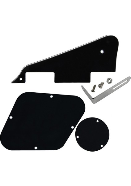 Kırmızı Ayna Stili Fleor Lp Gitar Seti Pickguard Scratch Plate & Controlswitch Lp Gitar Parçaları Için Boşluk Kapağı ve Braketi (Yurt Dışından)