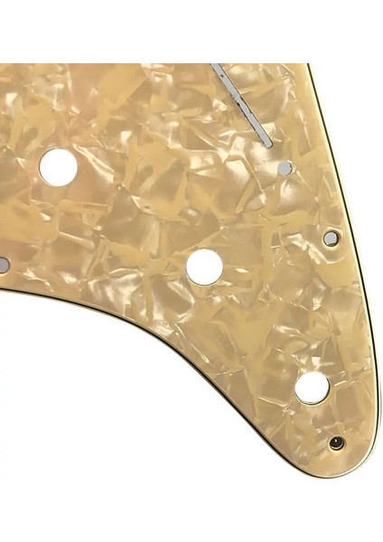 4ply Kahverengi Inci Stili Pleroo Özel Gitar Pickguard - Abd Meksika Fd Standard Strat 72' Için Rew Delik St Scratch Plate Çok Renkli Seçim (Yurt Dışından)