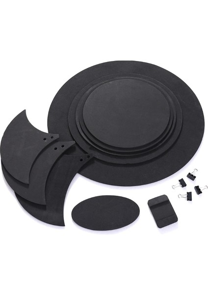 Bas Trampet Davul Sesi Kapalı Mute Susturucu Davul Lastik Uygulama Pedi Seti (Yurt Dışından)