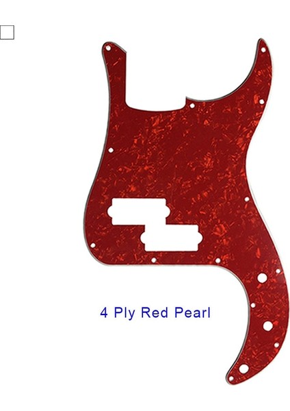 4ply Kırmızı Inci Stili Özel Parçalar Li Elektro Gitar - Abd Meksika Fd Standart P Bas Gitar Pickguard Scratch Plate Için (Yurt Dışından)