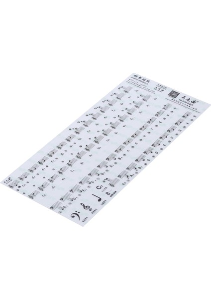 Sürüm 1 Stili Piyano Etiket Şeffaf Piyano Klavye Etiket Anahtar Elektronik Klavye Beyaz Tuşlar Için 88 Anahtar Piyano Çıta Not Etiket (Yurt Dışından)