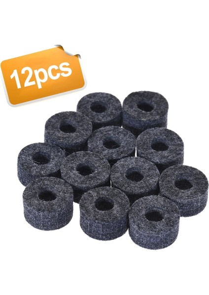 Ymbal Keçeler Hi-Hat Debriyaj Keçe Davul Seti Zil Standı Keçe Yıkayıcı Küçük Boy Gri Vurmalı Çalgı Aksesuarları (Yurt Dışından)