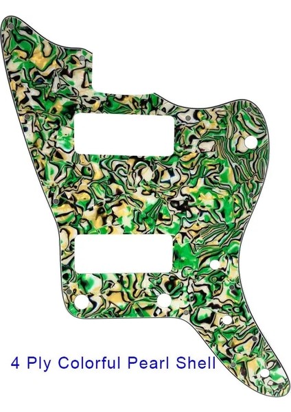 Colorfull Pearl Shel Style Pleroo Gitar Parçaları - Abd Için Üst Kontrol Yok Jazzmaster Tarzı Gitar Pickguard Witkups Kazıma Plakasının Değiştirilmesi (Yurt Dışından)