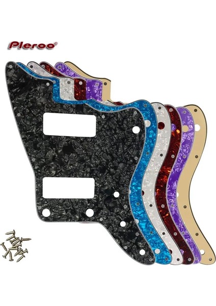 Colorfull Pearl Shel Style Pleroo Gitar Parçaları - Abd Için Üst Kontrol Yok Jazzmaster Tarzı Gitar Pickguard Witkups Kazıma Plakasının Değiştirilmesi (Yurt Dışından)
