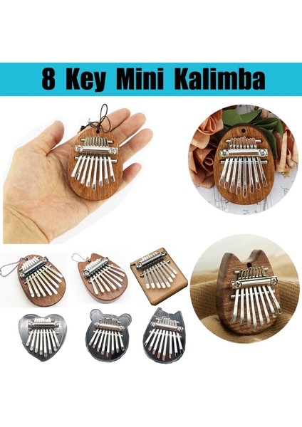 No.5 Tarzı 8 Anahtar Mini Kalimba Başparmak Piyano Nefis Parmak Taşınabilir Ahşap Parmak Piyano Marimba Müzikal Iyi Aksesuar Kolye Hediye (Yurt Dışından) fiyatları