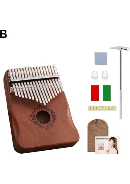 B Tarzı Başparmak Piyano Kalimba 17-Ton Acemi Parmak Piyano Handguard Kalimba Parmak Piyano Kalimba Enstrüman (Yurt Dışından)