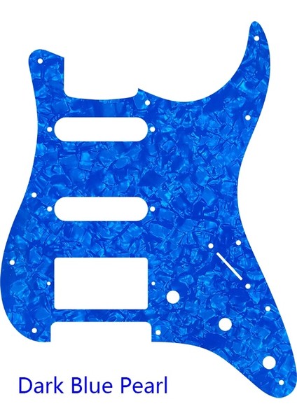 Lacivert Inci Stili Abd Meksika Fd Strat 11 Delik Hss Paf Humbucker Gitar Pickguard Scratch Plate Için Li Elektro Gitar Parçaları (Yurt Dışından)