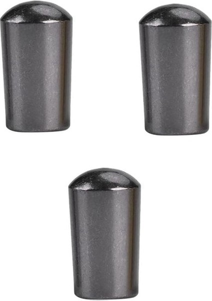 3xsiyah Nikel 3.5mm Tarzı Gitar Alma Anahtarı Ucu, Pirinç Metal Ucu ile Gitar Geçiş Anahtarı Seçici 3 Yollu Geçiş Anahtarı Düğmesi Ucu Kapağı Lp Epı Gitar Için (Yurt Dışından)