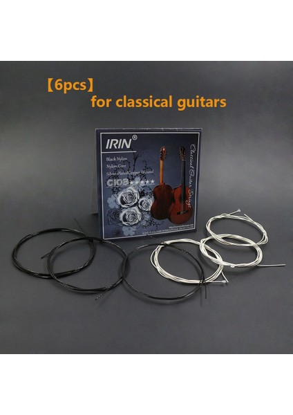 Açık Yeşil Tarzı Klasik Gitar Telleri Elektro Gitar Telleri Renkli Teller Naylon Teller Ispanyol Gitar Telleri (Yurt Dışından)