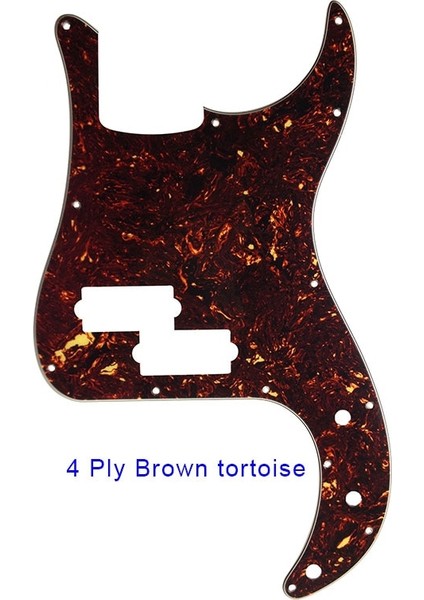 4 Katlı Kahverengi Kaplumbağa Stili Özel Parçalar Li Elektro Gitar - Abd Meksika Fd Standart P Bas Gitar Pickguard Scratch Plate Için (Yurt Dışından)