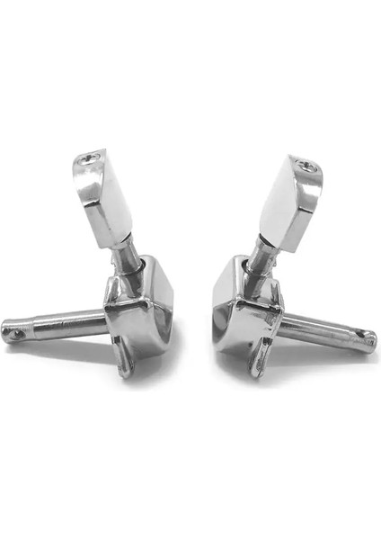 Silver-6r Style 6 Adet Gitar Dize Tuning Mandal Metal Yarı Kapalı Gitar Dize Düğme Tuner Makinesi Akustik Elektro Gitarlar Için Kafaları (Yurt Dışından)