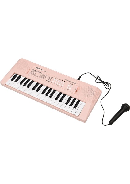 Pembe Tarzı Elektroano Klavyeli 37 Tuşlu Elektronik Klavye Piyano Çocuk Piyano Hediyeleri Müzik Hediyeler Müzik Aletleri (Yurt Dışından) fırsatları