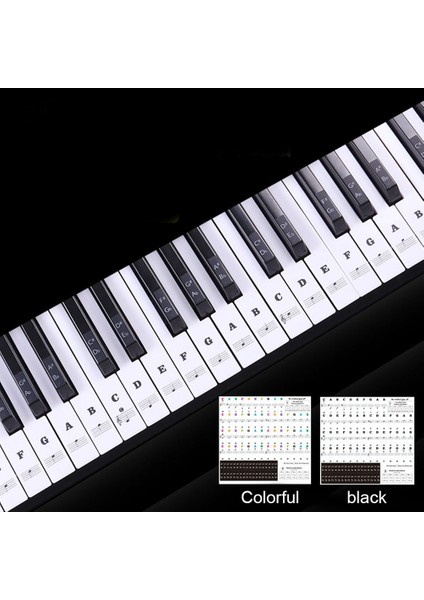 Resim Gösterilen Stil Olarak Piyano Klavye Pvc Etiket Çıta Not Biginners Müzik Çıkartma Tuşları Piyano Etiketi Çıkarılabilir Etiket Elektronik Anahtar Etiket (Yurt Dışından) modelleri