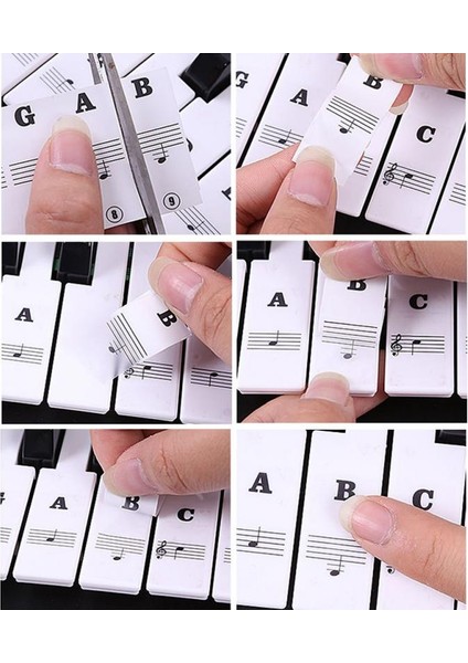 Resim Gösterilen Stil Olarak Piyano Klavye Pvc Etiket Çıta Not Biginners Müzik Çıkartma Tuşları Piyano Etiketi Çıkarılabilir Etiket Elektronik Anahtar Etiket (Yurt Dışından) indirimleri