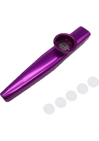 Mor Tarzı 1 Adet Metal Kazoo ile 5 Kazoo Flüt Diyafram Ağız Flüt Armonika Yeni Başlayanlar Çocuklar Için Yetişkin Parti Hediyeleri Enstrüman (Yurt Dışından)