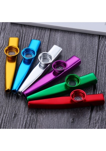 Mor Tarzı 1 Adet Metal Kazoo ile 5 Kazoo Flüt Diyafram Ağız Flüt Armonika Yeni Başlayanlar Çocuklar Için Yetişkin Parti Hediyeleri Enstrüman (Yurt Dışından)