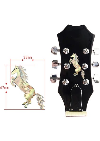 At Tarzı Mükemmel Gitar Çıkartması Sticker Gitar Boyun Sticker Dıy Gitar Aksesuarları (Yurt Dışından)