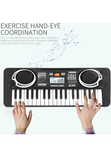 Taşınabilir Müzik Aleti Elektronik Organ Klavye Elektronik Klavye Piyano 37KEY 37 Çocuklar Için Anahtar Eğlence Hediye (Yurt Dışından) modelleri