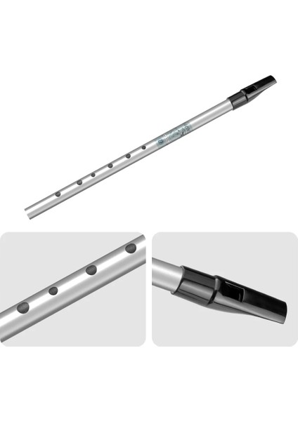 Naomı Yüksek D Irlanda Düdük Flüt Gümüş Kaplama Alüminyum Tüp Altı Delikli Flageolet Nefesli Enstrüman Flüt (Yurt Dışından) modelleri