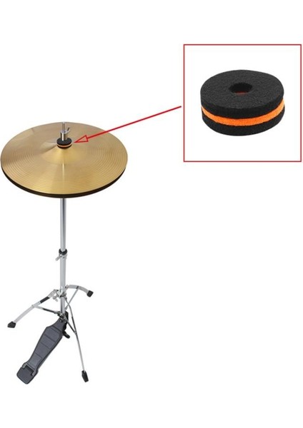 Siyah Zil Standı Köpük Keçeler Davul Seti Parçaları Için Yıkayıcılar Aksesuarlar (Yurt Dışından) modelleri