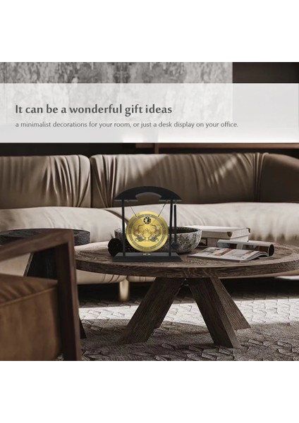 3 Stili Yazın Rüzgar Çanı Mini Masaüstü Gong Masa Vurmalı Enstrüman Ziller Ev Dekorasyonu Için Mallet ile Gonglar Eve Sıcak Hediye Carillon À Vent (Yurt Dışından) fırsatları