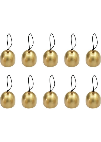 Altın Tarzı 10 Parça Noel Metal Çan Dekorasyonu Saf Bakır Çan Kolye Pirinç Kapı Zili Diy Craft Rüzgar Çanları Yapımı Sanat Pirinç Çan (Yurt Dışından)