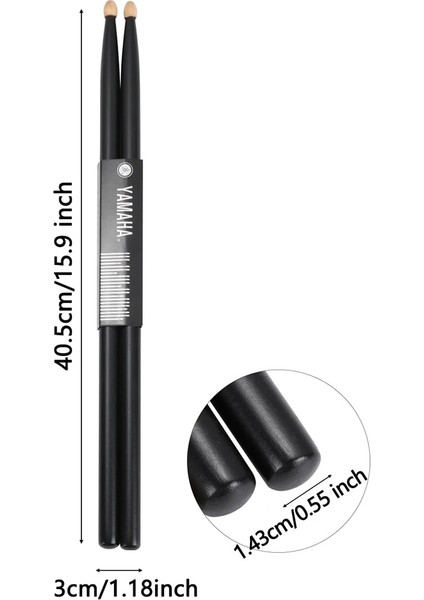 Davul Çubukları2- 1 Çift Stili 1 Çift 5A Woodnaylon Davul Kaymaz Saplı Plastik Davul Çubukları Müzik Enstrümanı Vurmalı Alet (Çanta Boş) (Yurt Dışından)